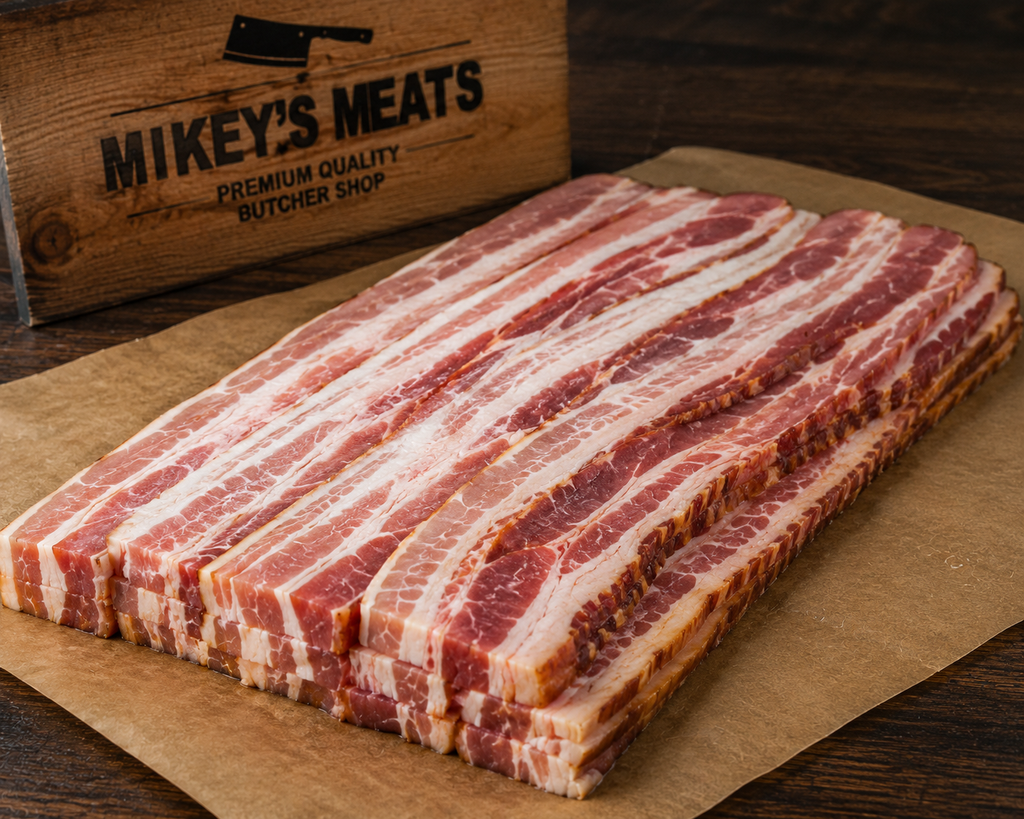 Fresh Cut Double Smoked Slab Bacon | Premium Thick Cut Bacon | Mikey’s Meats