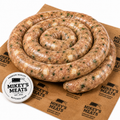 Chicken Sausage Ring with Cooper Sharp Cheese & House Made Cowboy Butter | Mikey’s Meats