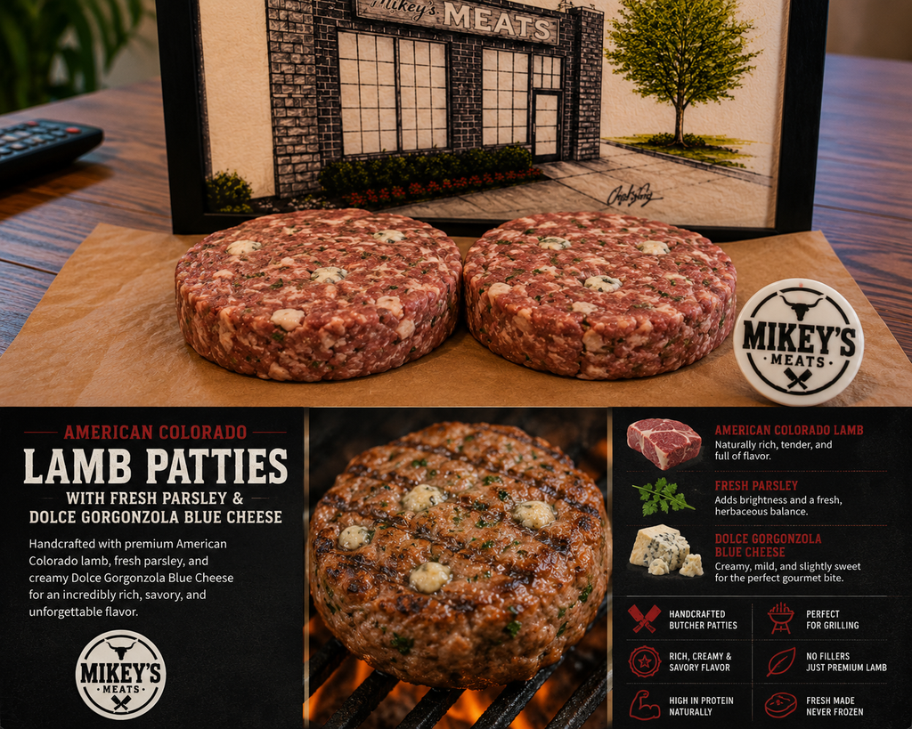American Colorado Lamb Patties | Premium Ground Lamb Burgers | Mikey’s Meats