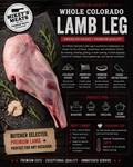Whole Colorado Lamb Leg | Premium American Raised Lamb | Mikey’s Meats