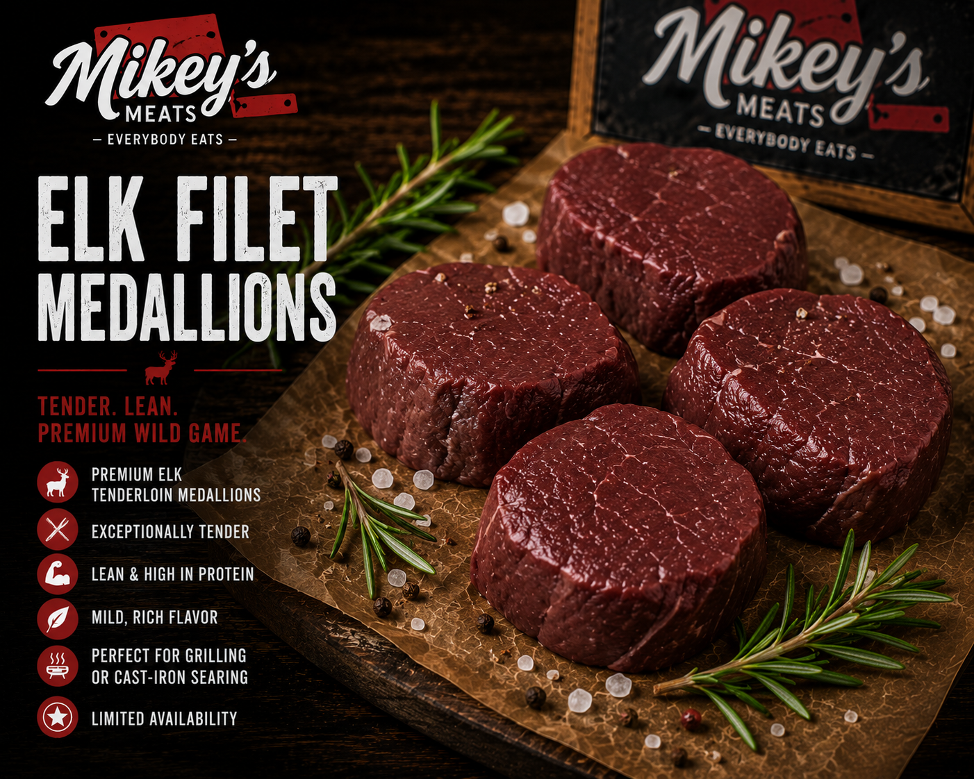 Exotic Meats & Specialty Game | Bison, Elk, Wild Boar & More | Mikey’s Meats