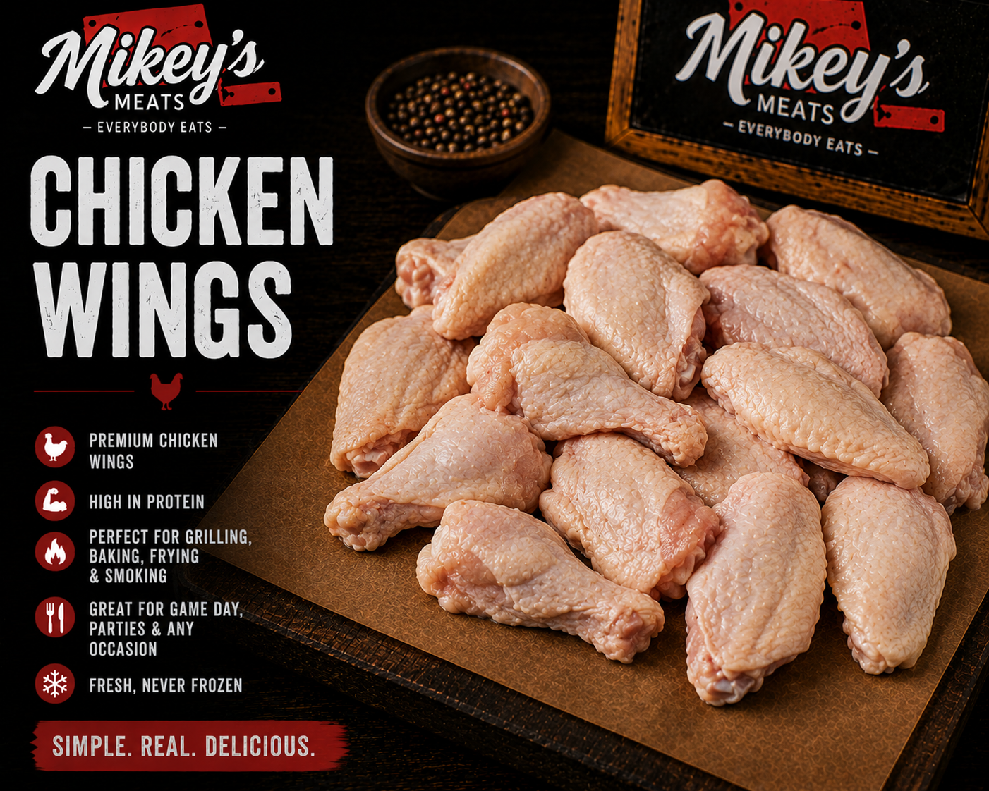 Premium Chicken Wings & Duck Wings | Fresh Butcher Cut Poultry | Mikey’s Meats