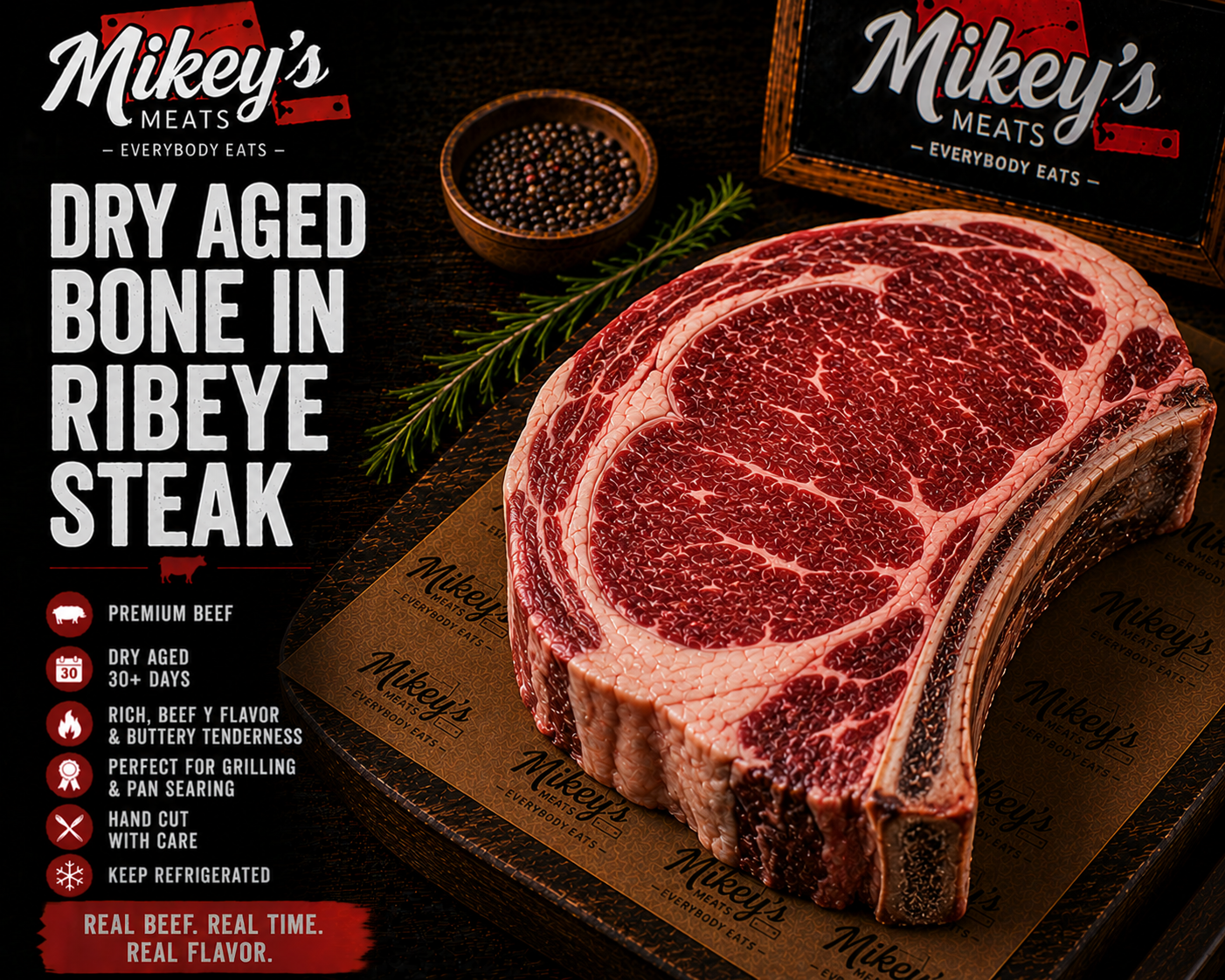 Dry Aged Bone-In Ribeye Steak | Prime Rib Steak | Mikey’s Meats