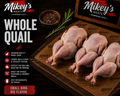 Whole Quail & Quail Lollipops | Premium Farm-Raised Game Birds | Mikey's Meats