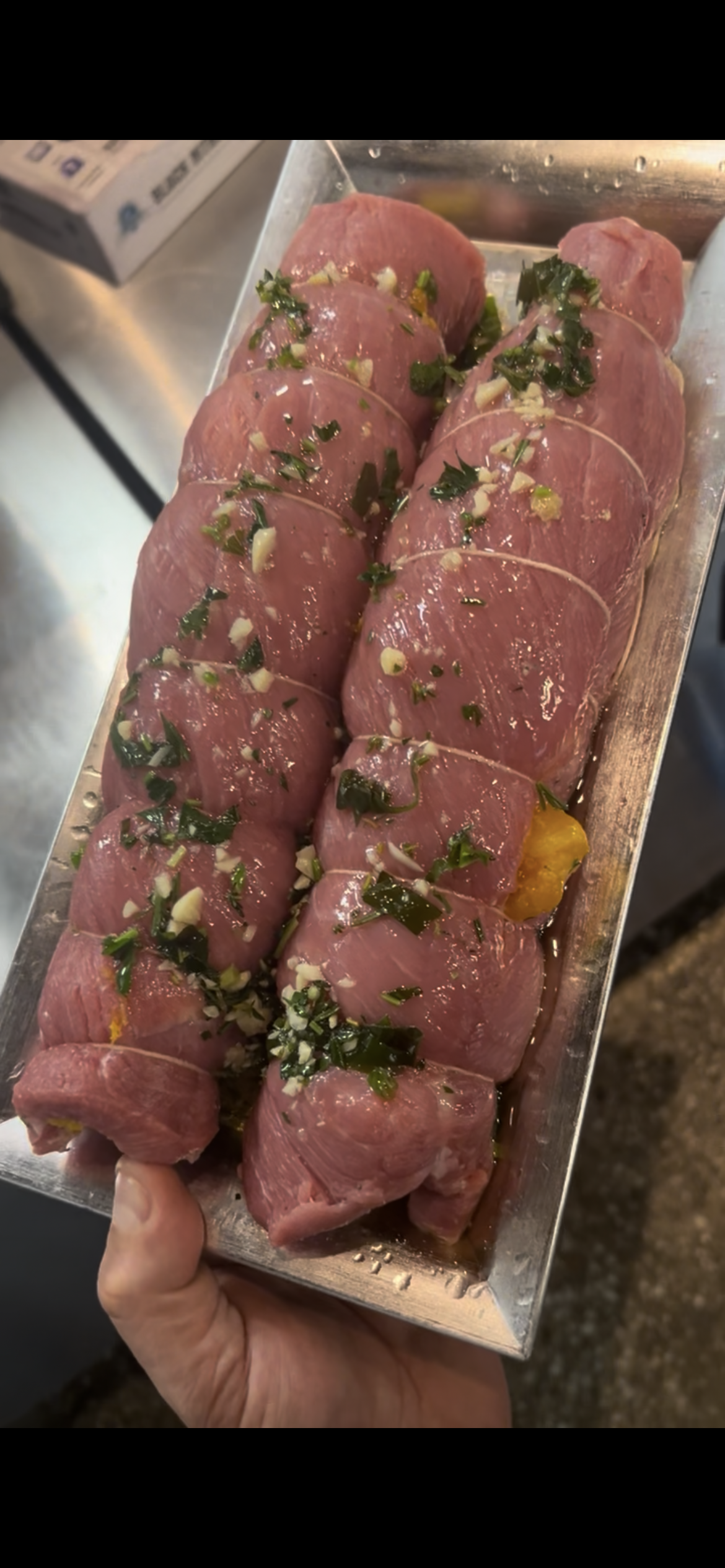 Stuffed Pork Tenderloin with Fresh Pineapple & Roasted Peppers | Mikey's Meats