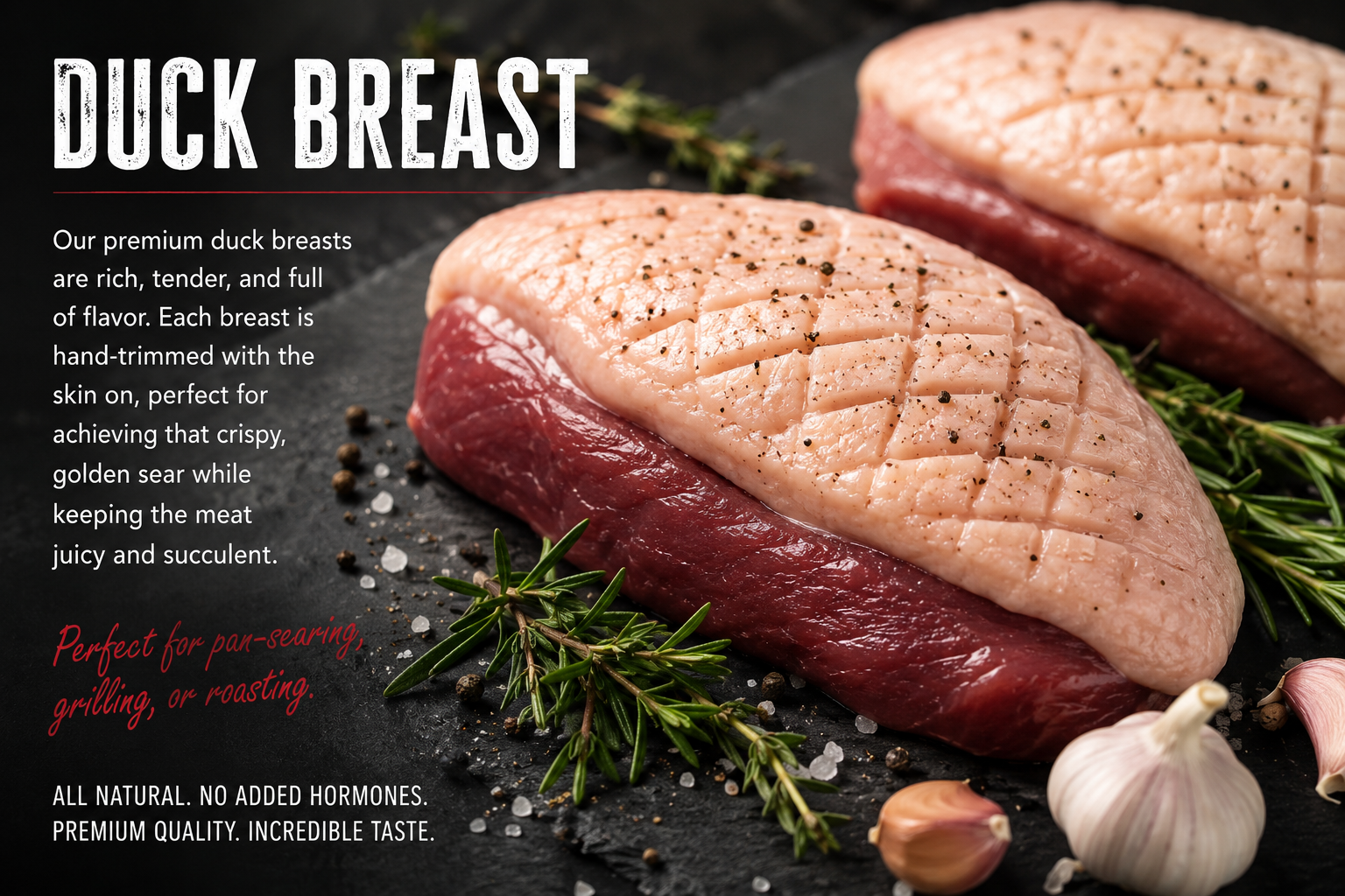 Duck Breasts, Whole Duck & Peking Duck Legs | Premium Duck | Mikey's Meats