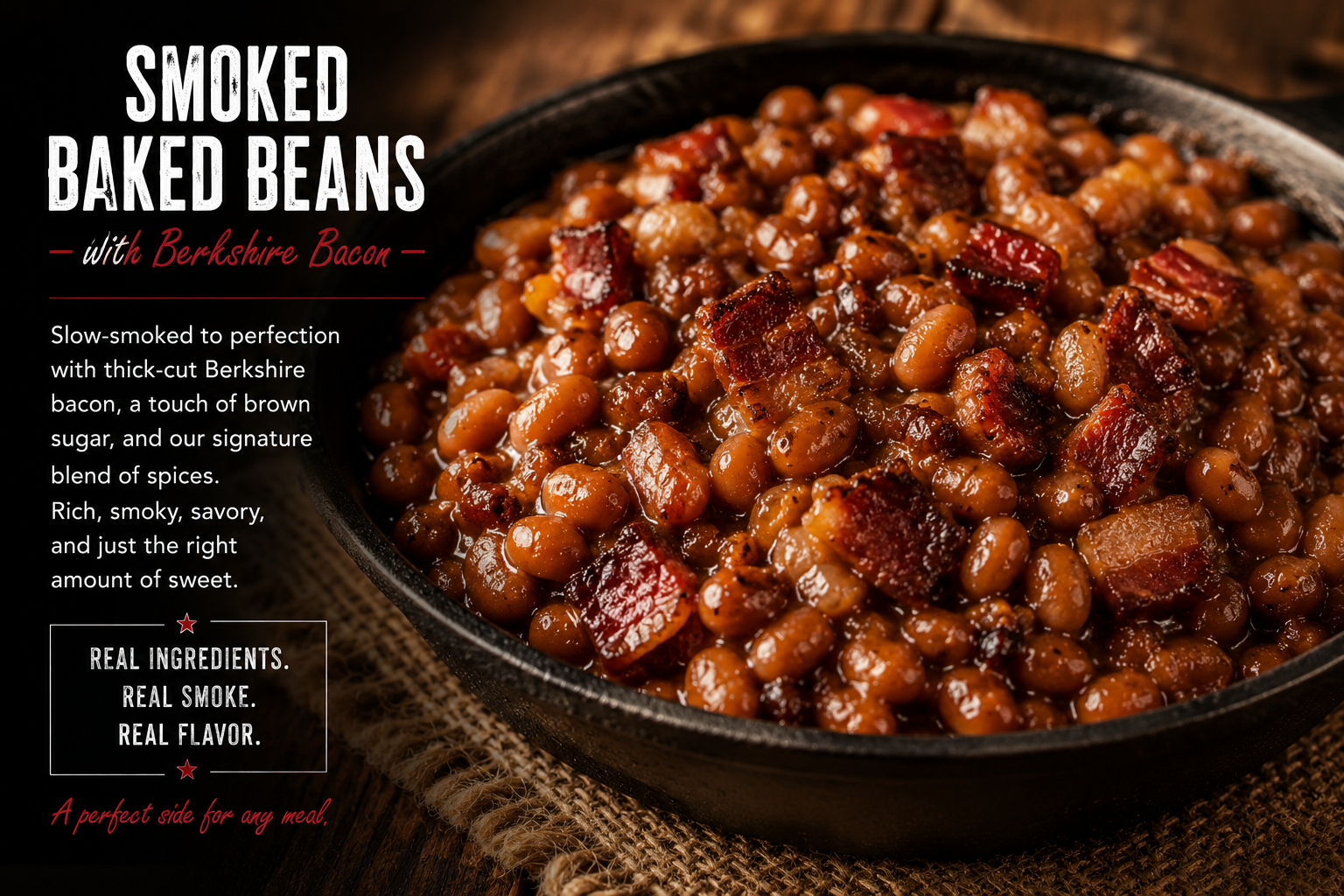 Smoked Baked Beans with Berkshire Bacon | Homemade BBQ Side Dish | Mikey's Meats