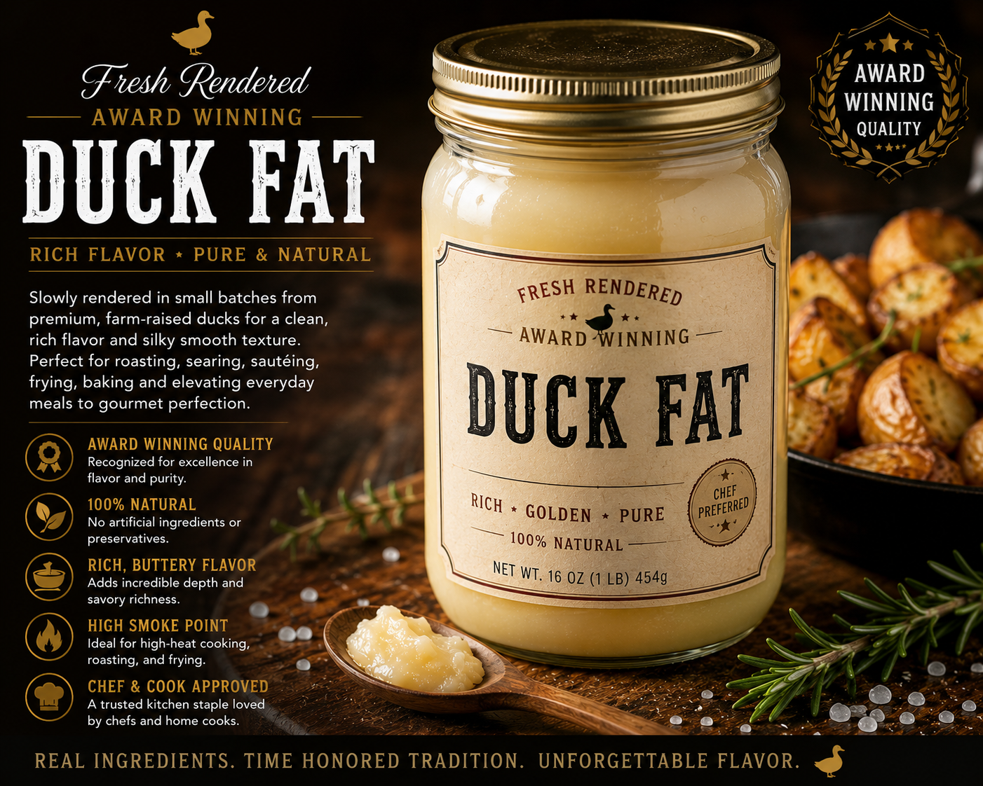 House Rendered Beef Tallow | Premium Cooking Fat | Mikey’s Meats