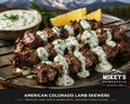 American Colorado Lamb Skewers with Tzatziki Sauce | Premium Lamb Kabobs | Mikey’s Meats