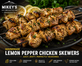 Lemon Pepper Chicken Skewers | Hand-Cut Chicken Kabobs | Mikey’s Meats