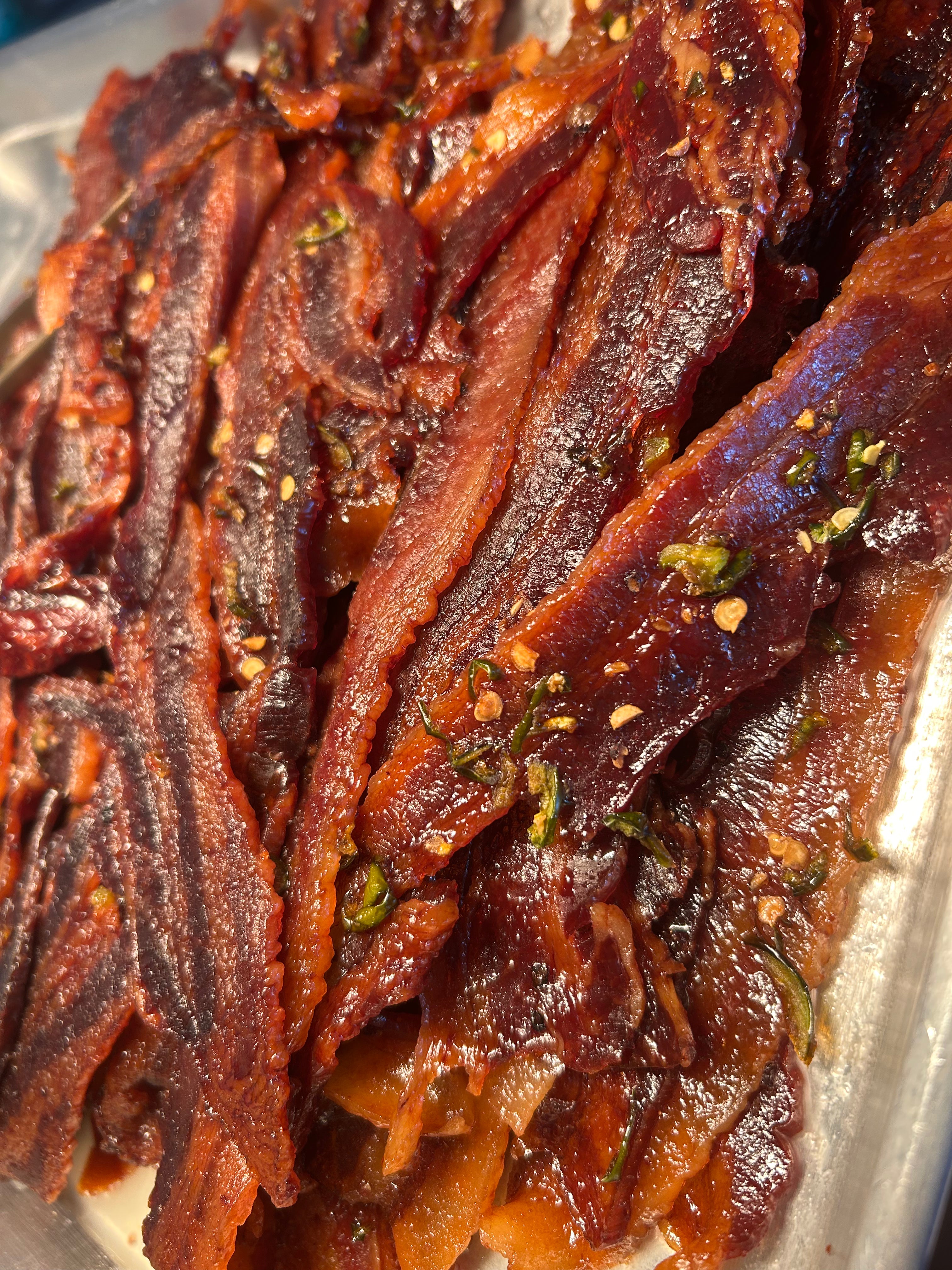 Go Ju Chang Teriyaki Candied Bacon | Double Smoked Slab Bacon | Mikey’s Meats